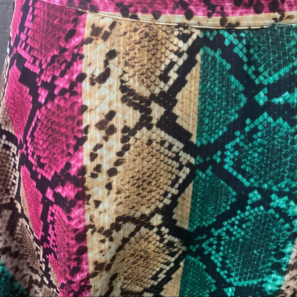 Inc Women’s Plus Size Colorfull Snake Python Anim… - image 8